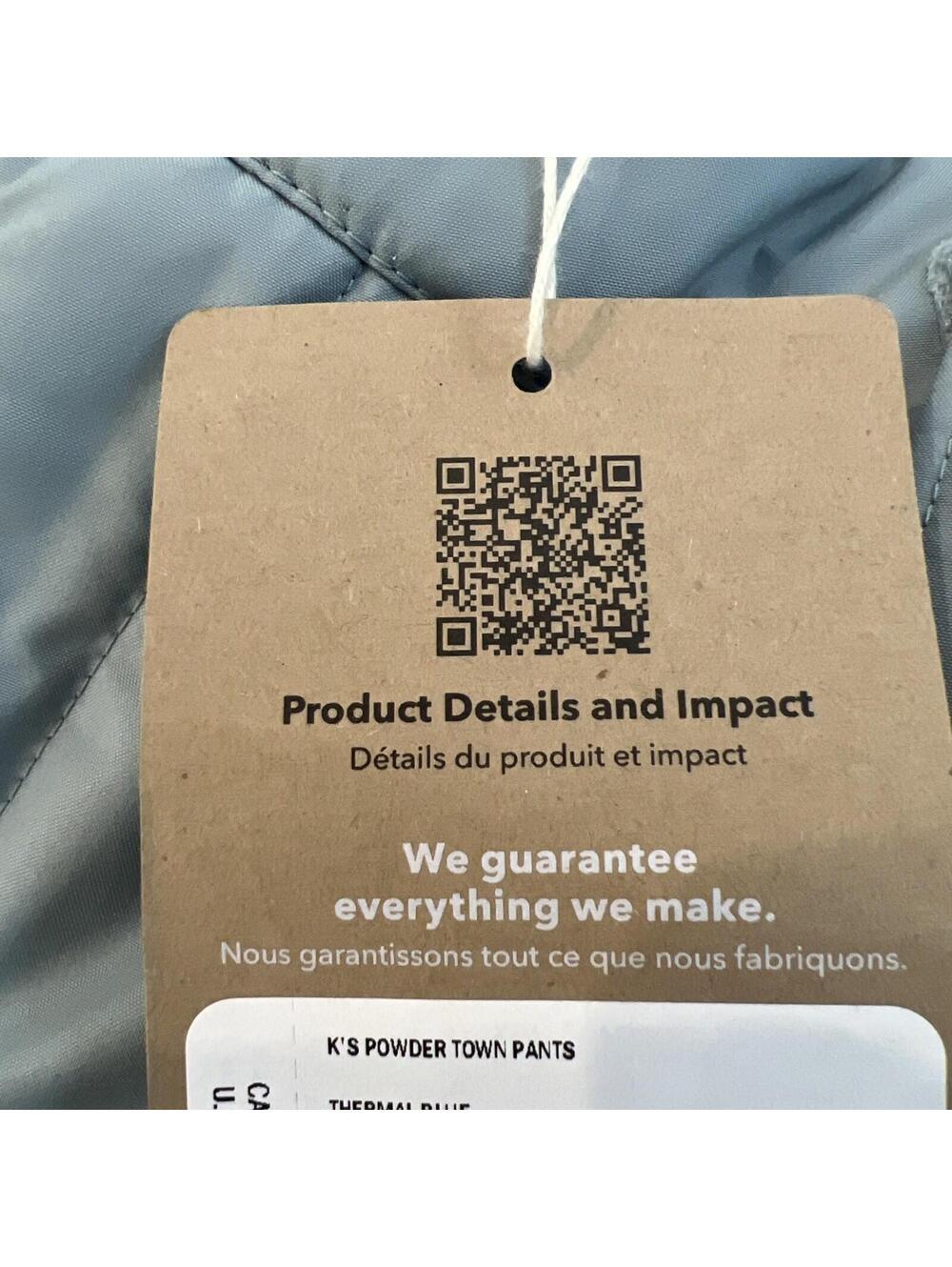 $169 Patagonia Powdertown Snow Pants Thermal Blue Size Large - Picture 16 of 16